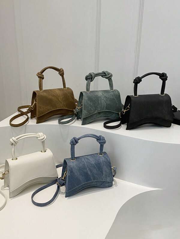 قطعة واحدة حقيبة يد، حقيبة سيدات بسيطة أنيقة للذهاب للعمل لون أحادي الجديد موضة، صغيرة متعددة الوظائف كتف متقاطع حقيبة مربعة، مناسبة للمراهقين، للتسوق، سفر الاستخدام اليومي، مناسبة للتسوق والاستخدام اليومي.