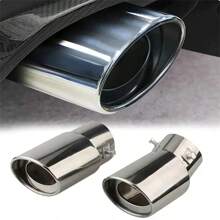 Ponteira Escapamento Aço Inox Saída Esportiva Automotivo Modelo Curvada ou Direto Universal