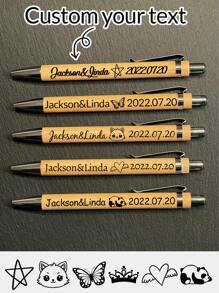 LICVIC 1-160 buc Pixuri cu text gravat personalizat, Rechizite pentru copii pentru școală, Pix cu nume personalizat, Pixuri personalizate din bambus și lemn, Pixuri de scris frumoase personalizabile, Pixuri cu bilă cu scriere fină, Potrivite pentru cadouri de ziua de naștere, Ziua Profesorului, Aniversări, Absolvire, Prieteni, Copii, Elevi, Profesori, Cele mai bune prietene, Bărbați, Femei, Familie, Afaceri, Muncă, Birou, Meșteșuguri personalizate, Reîmprospătarea casei, Casă și locuință, Atmosferă de Crăciun, Suveniruri, Reutilizabile, Adorabile, De înaltă calitate