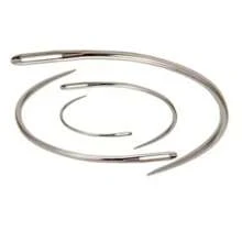 Juego de 4/8 piezas de agujas curvas de coser para artesanía en, accesorios de costura tipo C para herramientas de reparación de calzado