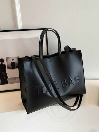 1 pezzo Borsa a tracolla alla moda e minimalista, versatile, di grande capacità, borsa da donna per lavoro/scuola, adatta per uso quotidiano e come regalo