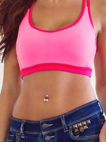 1 Pc S925 Sterling Silver Belly Button Zirconia Belly Button Silver Navel Rings Small Belly Button Mimi Belly Jewelry