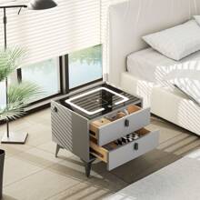 OYAJIA Nightstands - schwarz grau - 查看 3