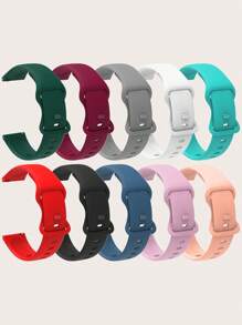 1 条 20 毫米/22 毫米快速释放硅胶智能手表表带，通用，兼容三星///Garmin/Amazfit/Coros