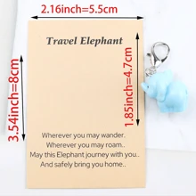 1 Stück/2 Stücke süßer Mini Elefanten Schlüsselanhänger, "Wohin du auch gehst, der Elefant ist bei dir und bringt dich nach Hause" ermutigende und tröstende Botschaft, der hübsche Elefant bringt Glück, niedlicher Harz-Tierdeko, geeignet für Feiertage, Geburtstage, Hochzeiten, Schulanfang, Partys, Auto-Accessoires, Taschenbaumler