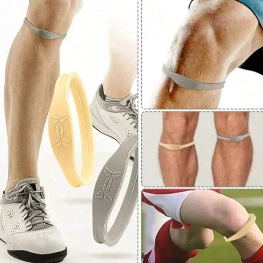 2pcs Elastic Knee Brace, Patella Protector, Suitable For Outdoor, Cycling, Basketball, Breathable Compression Knee Strap, Adjustable Tendon Stretcher - Multicolor - View 1