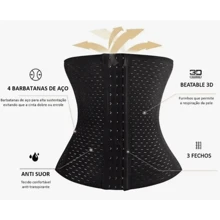 High Compression Abdominal Shaping Corset Belt - màu đen - Xem 5