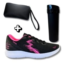 2025 Launch Promotional Kit: Women's Sports Shoes Ideal For Walking And Running + Handbag And Toiletry Bag + Thermal Cocktail Bottle