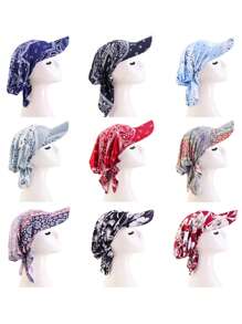 1pc Women's Classic Hip Hop Street Style Multi-Wear Hair Band Scarf/Headwrap, Suitable For Outdoor Sports, Music Festivals - Multicolor - View 2