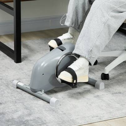 SPORTNOW Mini Exercise Bike, Sit Down Pedal Exerciser With 8-Level Quiet Magnetic Resistance And LCD Display, Portable Under Desk Bike For Arm And Leg Home Gym Office Workout