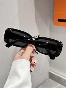 1 Pair Fashion Stylish Sunglasses - Suitable For Street Photography, Music Festivals, Tropical Beaches, Business Casual, Fishing, Sports, Beach, Travel, Festivals, Outdoors, Driving, Hiking, Party, Street Style Accessory, Outdoor Activities, UV Protection, Golf Fashionable Shade Elegant Outfit Family Outings Travel Vacation Holiday For Summer Beach Vacation,Outdoor,Travel - 彩色 - 查看 4