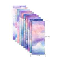 10 件/套，可热转印墨水纸，4.5 英寸 X 12 英寸或 12 英寸 X 12 英寸，水彩云转印纸适用于机器马克杯压机，转印墨水纸适用于 DIY T 恤马克杯手提袋