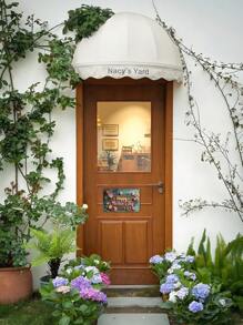 1 pieza Regalo clásico y minimalista para el Día de la Madre, con diseño de elementos florales, impresión plana de alta definición 2D, hecho de madera de alta calidad, decoración colgante de pared, decoración del hogar, decoración de cartel, decoración versátil de pared, decoración de entrada, uso versátil