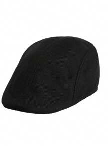 1 PC Kids Boys Solid Herringbone Flat Berets Elastic Hats Cute Accessories Fashion Kids Caps Daily Casual Cap - Multicolor - View 9