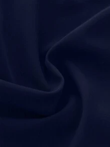 青少年男孩 1 件休闲运动纯色短裤，时尚百搭户外，夏季 - 藍色 - 查看 4