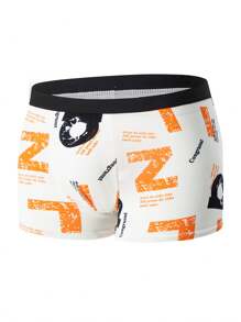 Set de 4 bóxers ajustados de tiro medio y color liso para adolescentes hombres