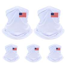 5 件/2 件/1 件美国国旗印花颈套脸部服装颈套面罩围巾防晒透气头巾透气防晒防风适用于滑雪钓鱼徒步骑行春夏季 - 彩色 - 查看 7