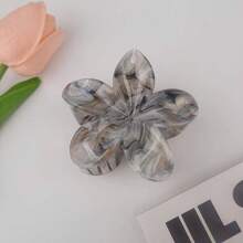 1 Stück Haarclip für Frauen in Plumerien-Form mit künstlichen Perlen, leichter Kunststoffclip, modischer und eleganter einfarbiger Haarclip, Haarzubehör für den täglichen Gebrauch, Gelegenheitspartys, Haargriff geeignet zum Zusammenbinden der Haare, Haaraccessoires, Haarspangen, Haarklemmen