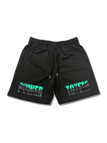 Ensemble t-shirt à manches courtes col rond avec imprimé tigre et texte anglais, coupe ample style américain, et short à cordon de serrage à la taille pour homme, pour l'été