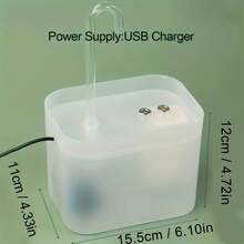 1.5L Automatic Circulating Cat Water Fountain, Flowing Pet Drinking Bowl For Cats And Dogs - Multicolor - View 2