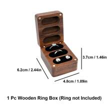 1个定制雕刻戒指盒，三翻盖木质戒指盒，定制结婚戒指盒，订婚戒指盒，戒童戒指盒，传家宝戒指盒，三格戒指盒，多功能，防霉，装饰性强，可重复使用，精致，时尚，高品质，可爱，现代，定制，独特，个性化，送给他的理想礼物，送给她的理想礼物，男友，女友，爸爸，妈妈，家人，朋友，儿子，女儿，孩子，厨房，餐厅，卧室，办公室，客厅，家，花园，茶室，返校季，家居无障碍解决方案，定制珠宝盒，温馨氛围，珠宝收纳盒，北欧风格 - 彩色 - 查看 10