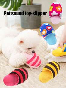 1/2 chiếc dép bông phát ra âm thanh cho thú cưng, đồ chơi phát ra tiếng sủa của chó con, đồ chơi tương tác chống nhai giúp bạn giải tỏa sự buồn chán, đồ dùng cho thú cưng, đồ chơi cho thú cưng - Nhiều màu - Xem 2