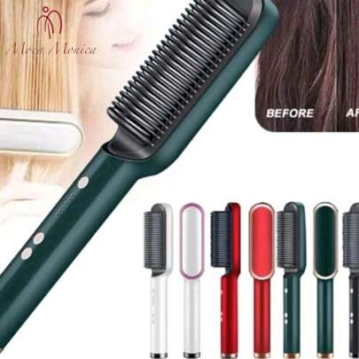 Peine alisador de cabello Cepillo alisador de cabello Peine de aire caliente Plancha de cabello