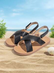 Sandalias planas de playa de moda para niños en verano