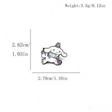 Sanrio Alfileres de solapa esmaltados de la familia de dibujos animados Sanrio, prendedores de metal bonitos de Hello Kitty, Kuromi, Cinnamoroll, figuras de anime Kawaii para la mochila