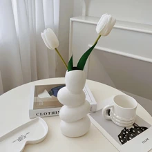 1 件独特花瓶花盆硅胶模具、石膏花瓶模具、现代花瓶硅胶模具、混凝土水泥模具、花盆、笔筒、石膏树脂模具、手工家居装饰 - 粉色 - 查看 8