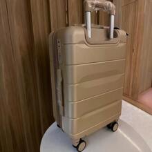 Rigid Carry-On Suitcase With 360º Double Wheels 100%ABS - Champagne - View 4