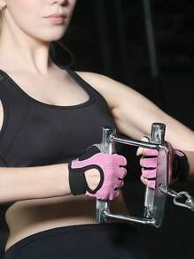 1 Pair. Lightweight And Breathable Fitness Gloves For Outdoor Sports In Spring And Summer - Full Palm Protection, Suitable For Weightlifting, Gym Training, And Cycling - Multicolor - View 5