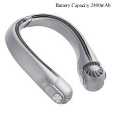 便携式颈挂风扇，强劲风力，风速可调，超静音，无叶设计，均匀送风，快速充电，超长续航，夏季清凉好伴侣 - 彩色 - 查看 11