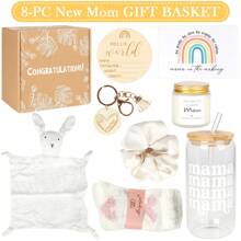 Prezenty dla nowych mam, Prezenty na baby shower dla mamy, Kosz prezentowy dla nowej mamy po porodzie, Prezenty ciążowe dla mamy po raz pierwszy, Przyszła mama, Pakiet pielęgnacyjny dla nowej mamy po porodzie, Prezenty poporodowe dla mamy, Klub fajnych mam