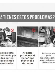 Closets Armables Madera 100cm* 160cm Con 3 Puertas - Multicolor - Ver 5