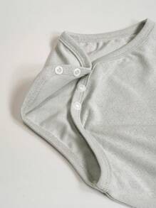 3 件套女婴无袖休闲连体衣套装，可爱婴儿新生儿连体衣 - 彩色 - 查看 6