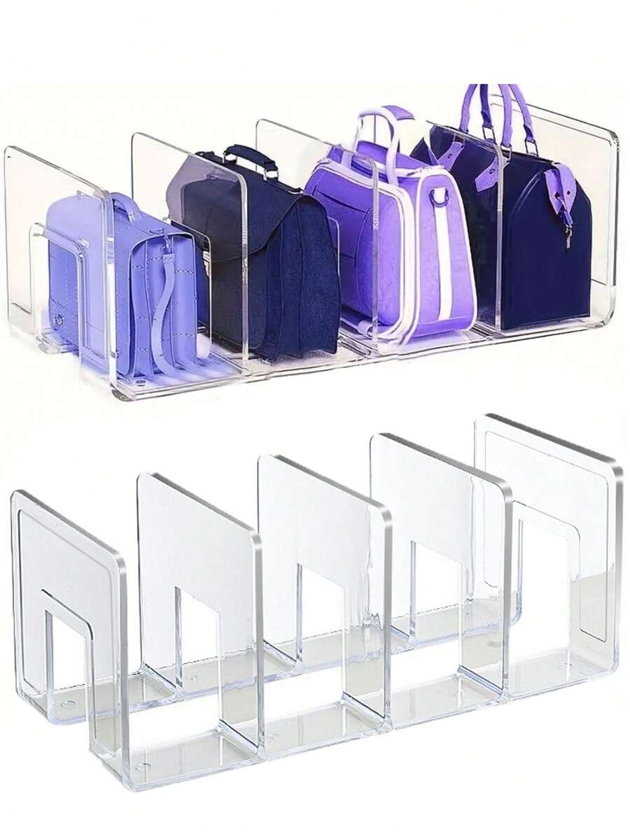1pc Acrylic Hand - Transparent Closet Dividers For Bags Large Capacity Storage Rack Other (Accessory Organizers) Bag Storage Rack Bag Storage Rack Hand Partition Bag Organizer - Multicolor - View 1