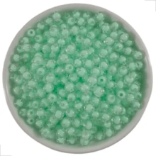 Acrylic Ball With Transparent Hole, Colorful Core, 8mm, 1750pcs, Decoration And Crafts