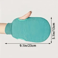 1 件男女通用纯色去角质沐浴手套，适用于家庭的实用沐浴刷，非常适合清洁和擦洗身体，适合家庭、旅行和酒店，是送给朋友和家人的绝佳圣诞礼物，家居浴室装饰秋季装饰返校 - 彩色 - 查看 7