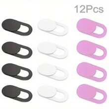 Copertura per webcam ultra sottile scorrevole - Schermo di privacy in ABS, nero, bianco e rosa, compatibile con laptop, ecc. - Design e alla moda, migliora la protezione della privacy Impermeabile Antiurto Antiscivolo Antigraffio Antiimpronta digitale Copertura completa