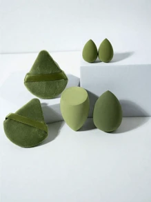 7/6/1 Pc Makeup Sponge Set, Velvet Powder Puff, Concealer Sponge, Makeup Powder Puff, Makeup Blending Sponge, Assists In Perfect Application Of Liquid, Cream And Foundation. Multi-Colored Makeup Sponges, Non-Latex Dry And Wet Use Foundation. For Face Concealer Makeup, Velvet Triangle Powder Puff, Makeup Sponge, Makeup Sponge, Makeup Powder Puff, Loose Powder Puff, Pressed Powder Puff, Setting Powder Puff, Makeup Tools, Suitable For Facial Setting