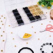 1pc DIY Pearl Letter Bead Mixed Beads Bracelet Jewelry Making Kit - Multicolor - View 5