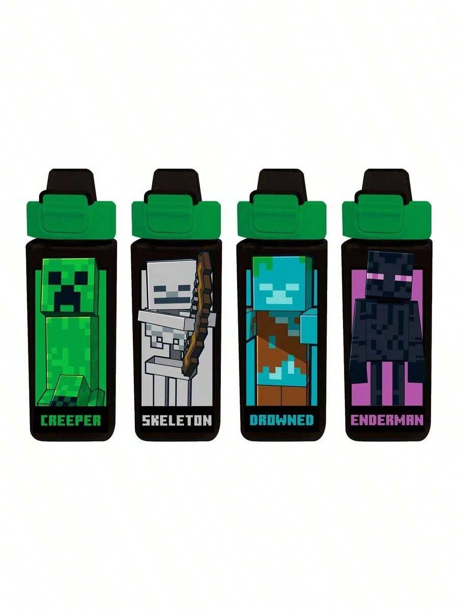 Kids Licensing Bouteille d'eau carrée Minecraft 500 ml assortie | Mode ...
