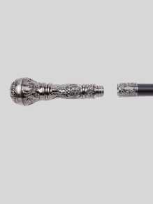 1 cây gậy kim loại tròn họa tiết cung điện nhiều màu, họa tiết hoa văn Paisley, vương trượng cổ điển, hai đoạn, có thể tháo rời, gậy kim loại cũ, thời trang và thanh lịch, gậy quý ông Anh cao cấp, thích hợp làm quà tặng ngày lễ hàng ngày và biểu diễn hóa trang Halloween, phụ kiện Halloween cho ngày tựu trường - Nhiều màu - Xem 11