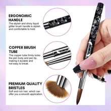 Acrylic Nail Brush Set - Acrylic Nail Brushes For Acrylic Application, Acrylic Powder Brushes For Acrylic Nails Tool Set For Nail Extension & 3D Carving, For Girls Women Wife Girlfriend Lover Valentine's Day Gifts