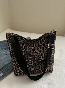 Fashion Versatile Solid Color Retro New PU Leather Crossbody Bag, Casual Simple Bucket Bag - Brown - View 1