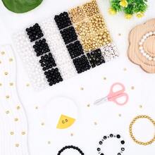 1pc DIY Pearl Letter Bead Mixed Beads Bracelet Jewelry Making Kit - Multicolor - View 2