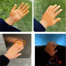 1 Pair Creepy Mini Fake Hand, Funny Prank Toy, Sticky, Tiny Object - Multicolor - View 5