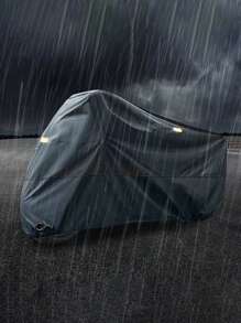 Funda Para Moto Impermeable Cubierta Para Moto Lona Moto Color Negro, Cubierta de motocicleta - Negro - Ver 3