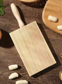 1piece Wooden Friction Board Italian Tool Dough Board Baking Striped Shape Mold Spiral Chewing Board
